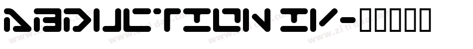 Abduction IV字体转换